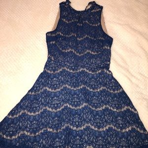 Blue lace-ish dress!